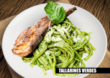 Receta de Tallarines Verdes Peru